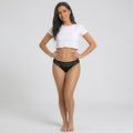Tanga Menstruel Pivoine-Flux Léger - Coton Bio